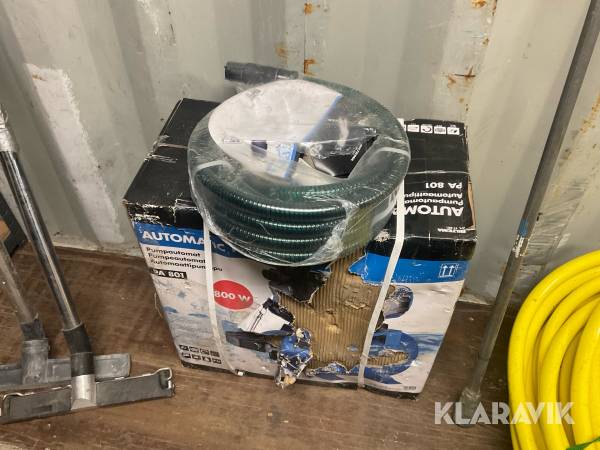 Vattenpump Biltema PA 801 800w med sugslang