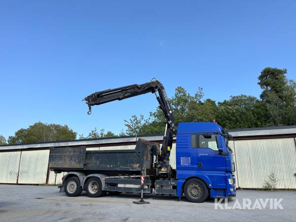 Kranväxlare MAN L21X TGX 26.440 med schaktflak