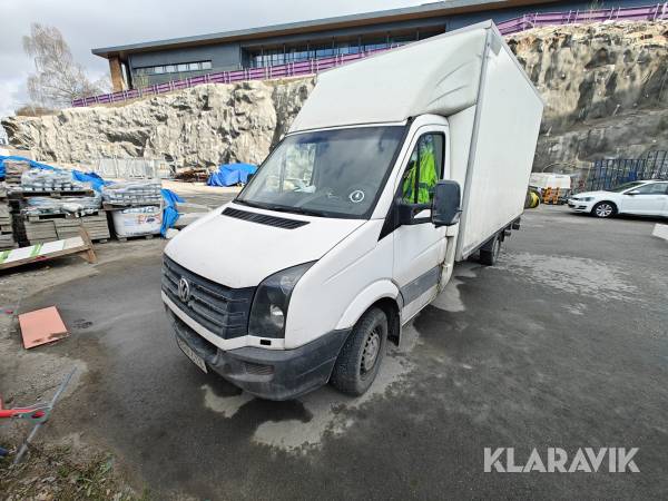 Lätt lastbil Volkswagen Crafter med bakgavellyft