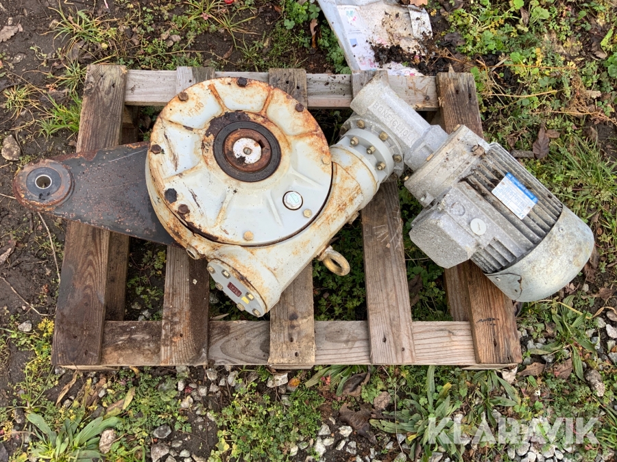 Elmotor med snäckväxel