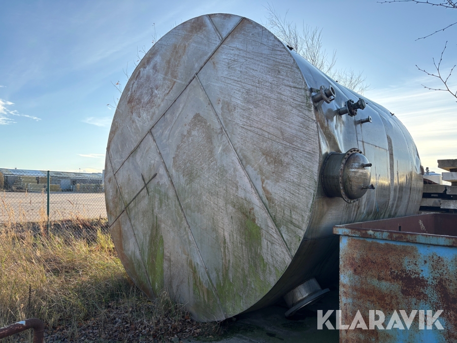 Stående rostfri tank 50 m3