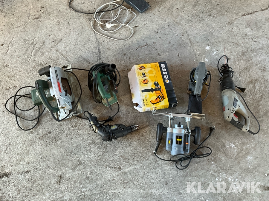 Elektriska handverktyg 7st