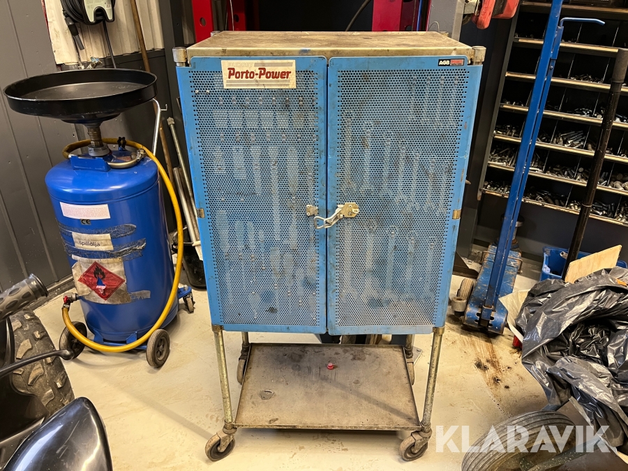 Verktygsskåp AGB indeco full med verktyg