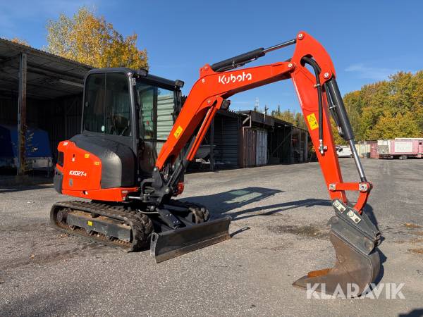 Grävmaskin Kubota KX027-4 med skopa