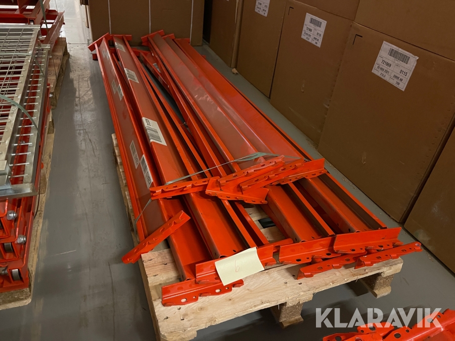Bärbalkar EAB 3K för pallställage 12 st