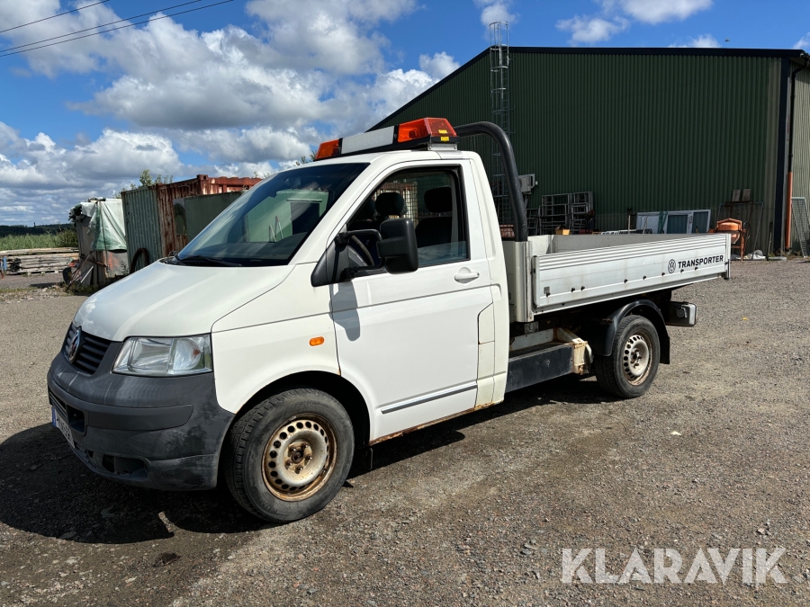 Flakbil med tippbart flak Volkswagen Transporter
