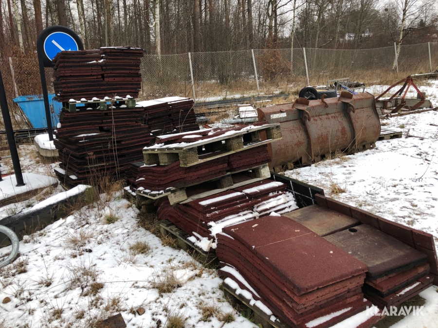 Gummimattor för lekplats 110st