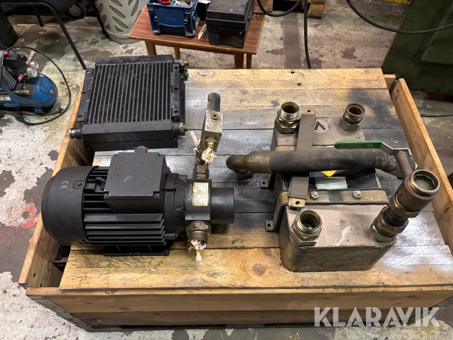 Diverse delar till kylning av olja