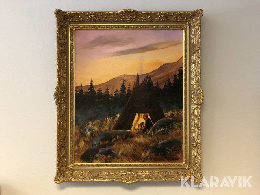 Konst JOHAN ARVALL, Olja på duk, signerad.