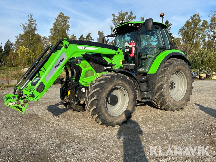Traktor Deutz-Fahr 6175 TTV med lastare och våg