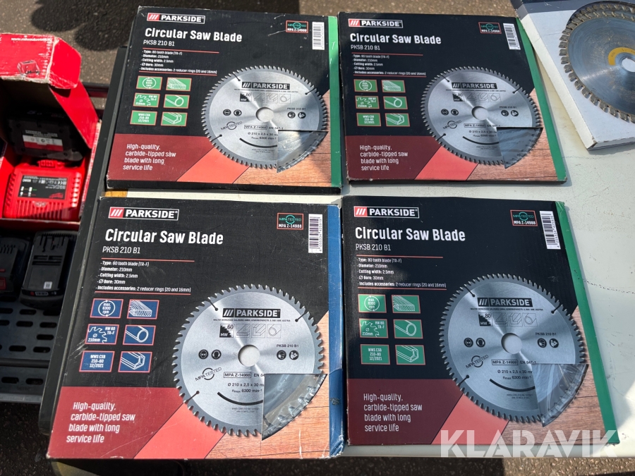 Kapklingor för trä 28 st olika märken