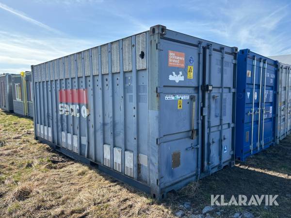 Container 20 fot med isolerat kontor