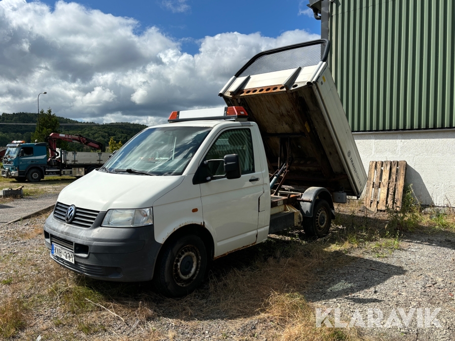 Flakbil med tippbart flak Volkswagen Transporter