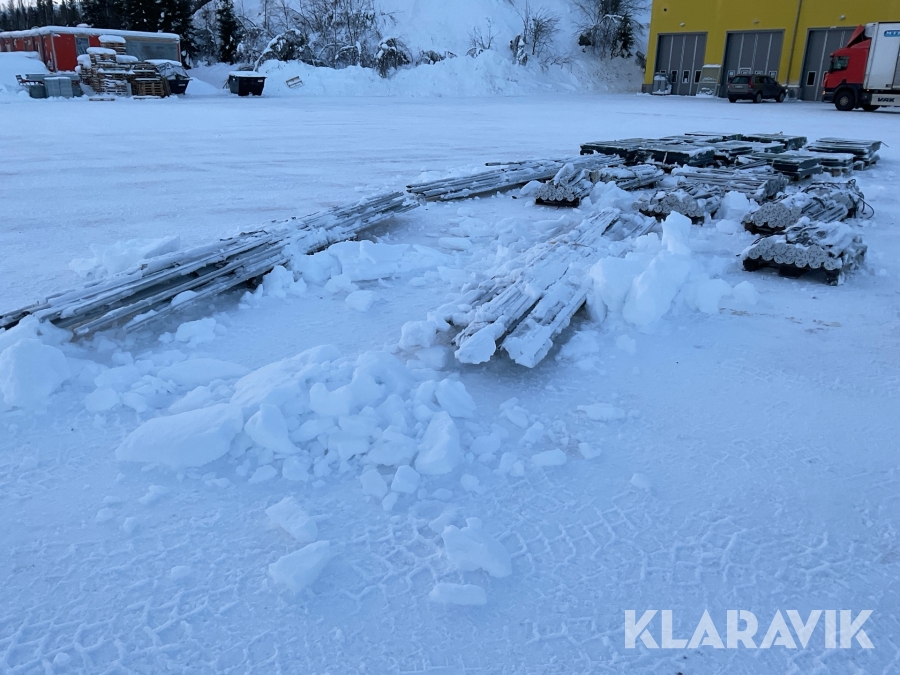 Glasräcke komplett med glas och stolpar