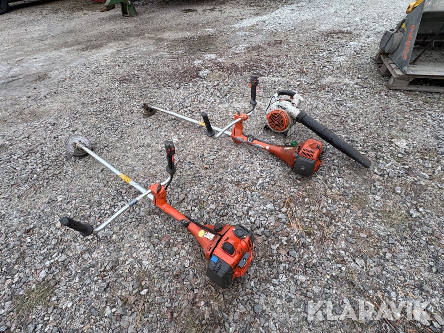Röjsåg och Lövblås Husqvarna 345R, FR Stihl SH SH86C