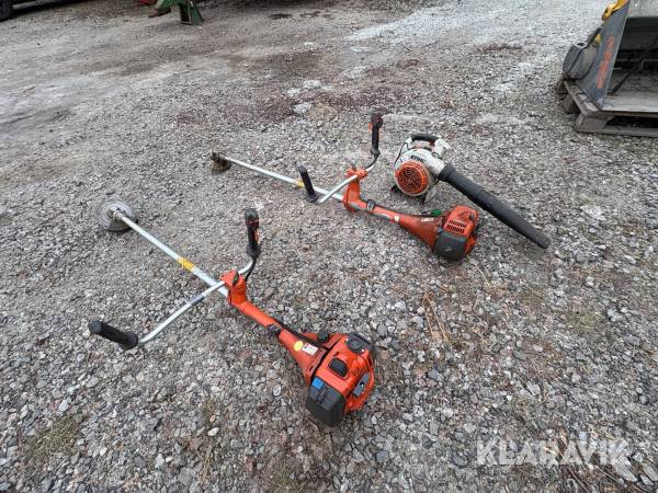 Röjsåg och Lövblås Husqvarna 345R, FR Stihl SH SH86C
