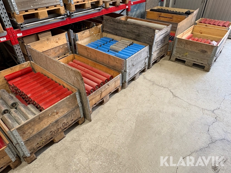 Komplett uppsättning transportbandsrullar & skrapor