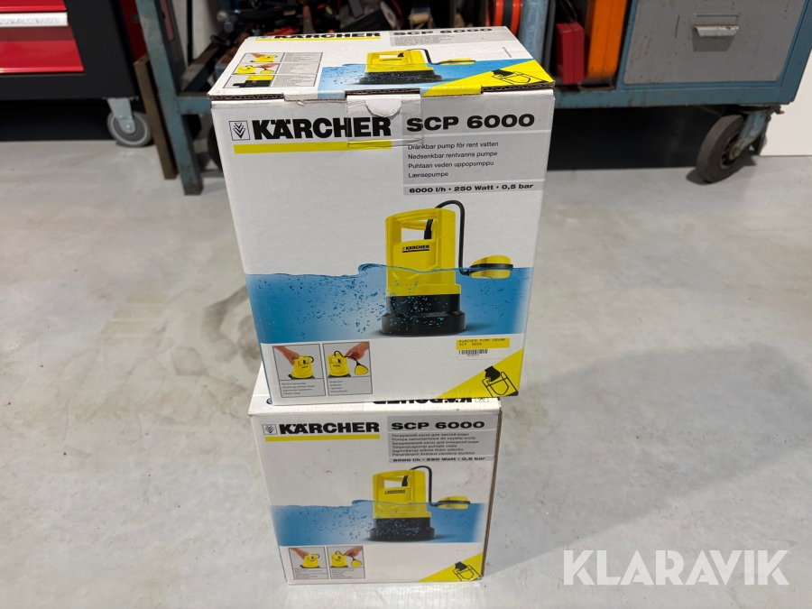 Dränkbar pump 2 st Kärcher SCP 6000