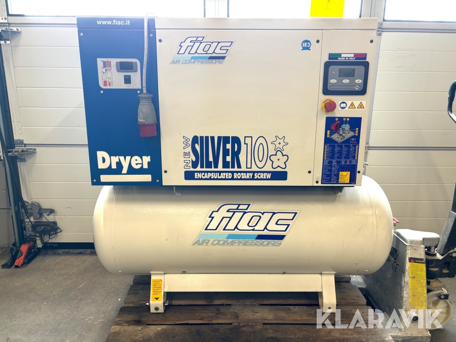 Skruvkompressor Fiac Newsilver D 10/300 lufttork