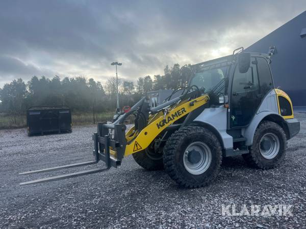 Hjullastare Kramer 8085 Plogutrustad