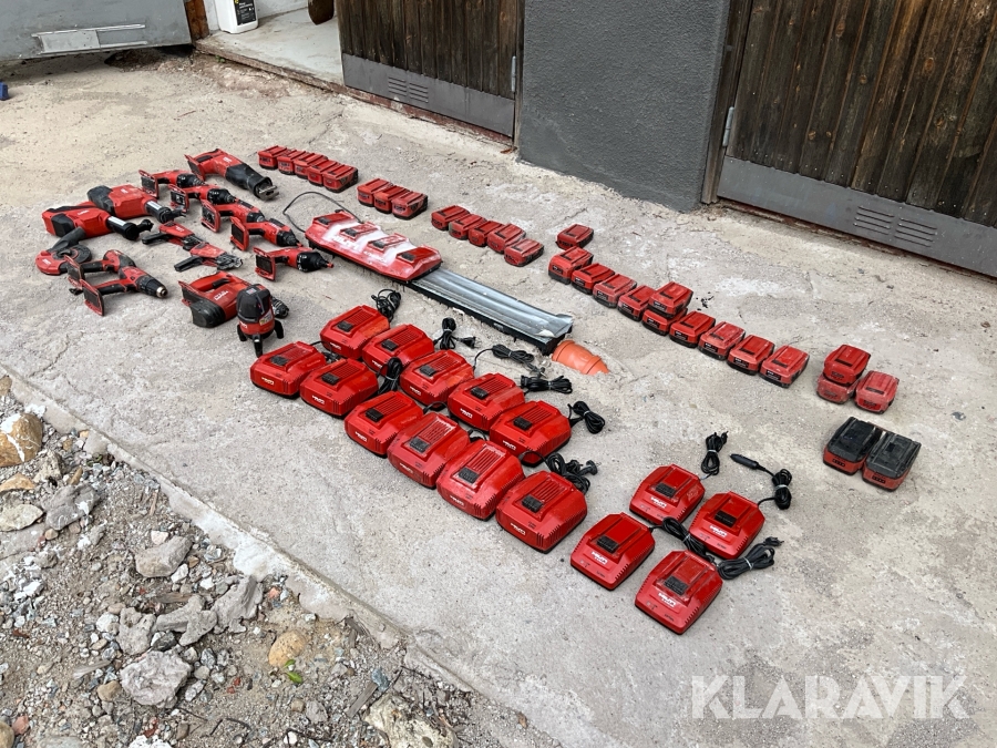 Maskiner, batterier och laddare Hilti