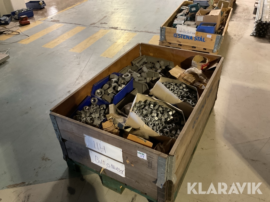 Parti med bult och mutter