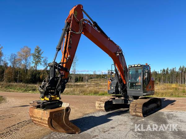 Grävmaskin Doosan DX235LCR-5 , med tiltrotator, EC-Oil