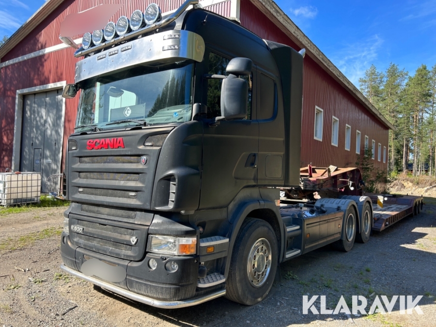 Lastbilsekipage Scania R500 med trailer