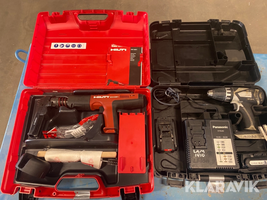 Borrskruvdragare 1st, Bultpistol 1st Panasonic / Hilti DX 35