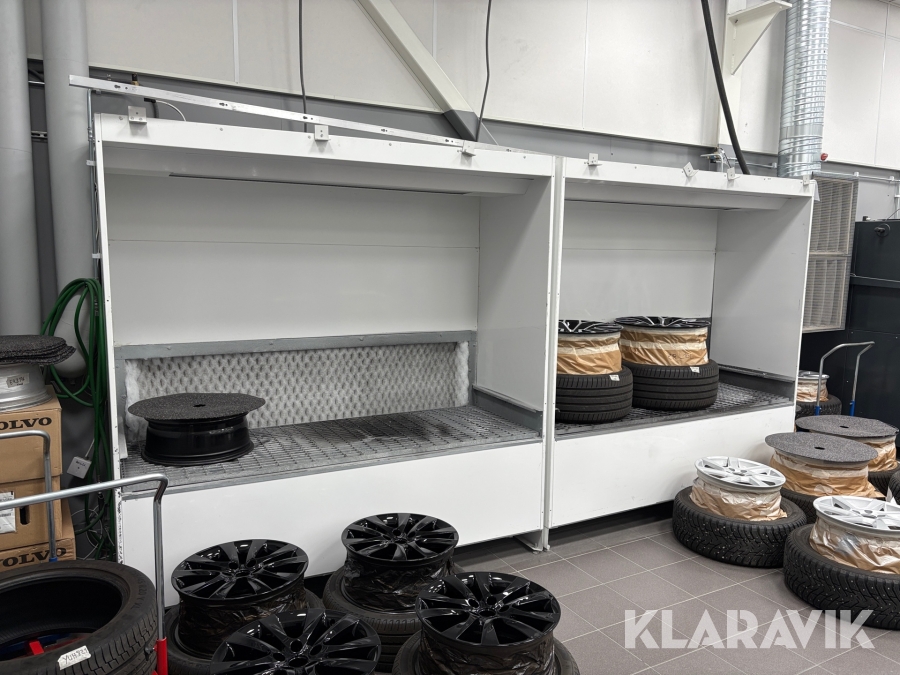 Drag/lackeringsskåp 2 st