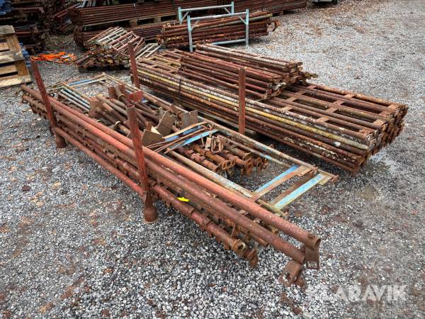 Parti med delar till hakiställning