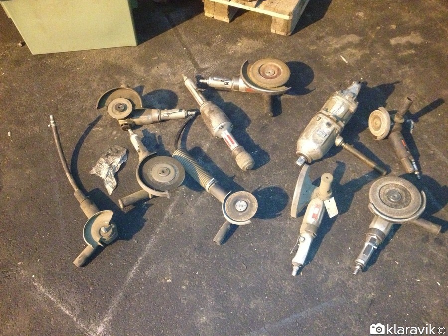 1 låda luftdrivna verktyg