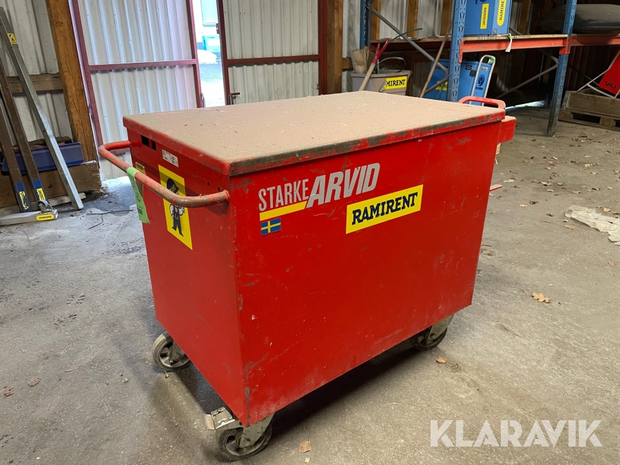 Verktygsvagn 500 liter Starke Arvid 36100