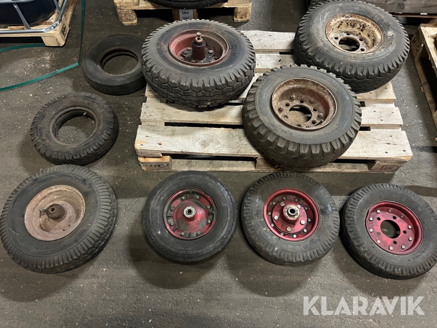 Diverse däck Trelleborg, Mitas och Uniroyal 9st
