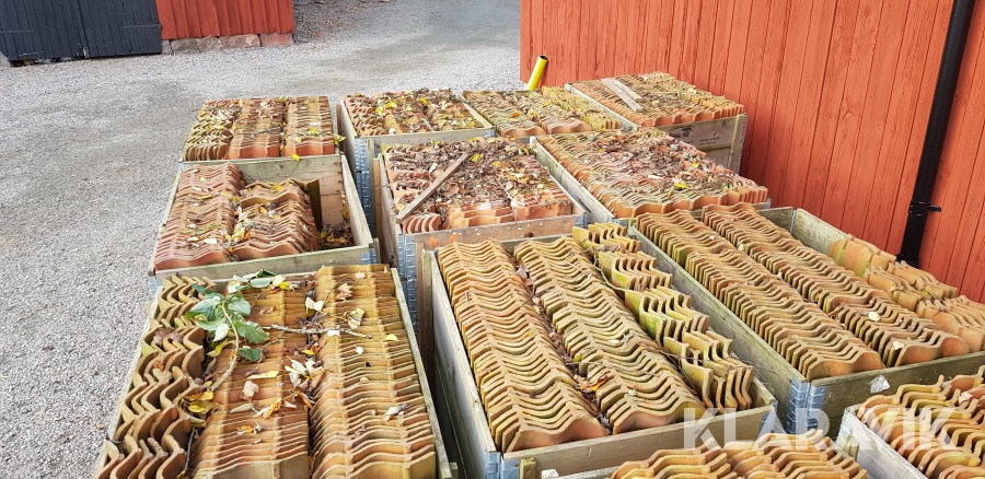 Tegelpannor Heby Tegelverk 2-kupigt 