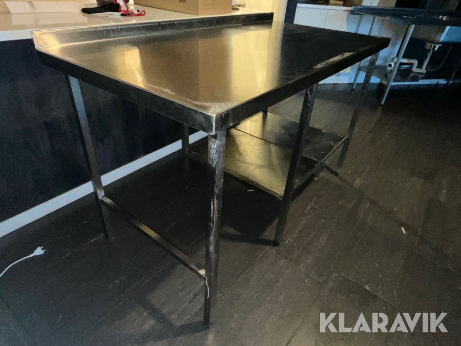 Diskbänk   rostfri, 1.5m