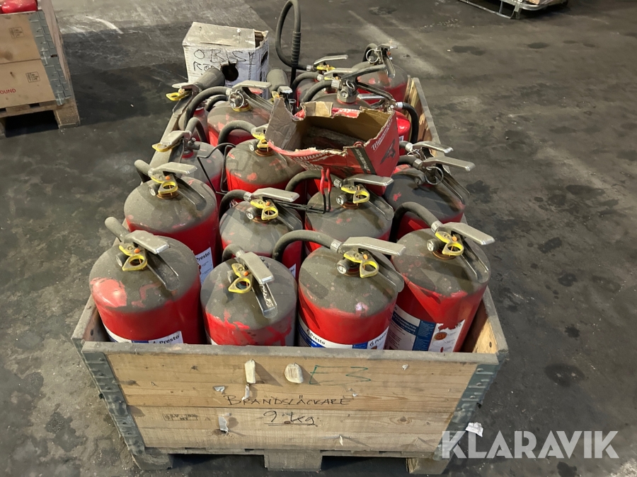 Brandsläckare ca 20 st