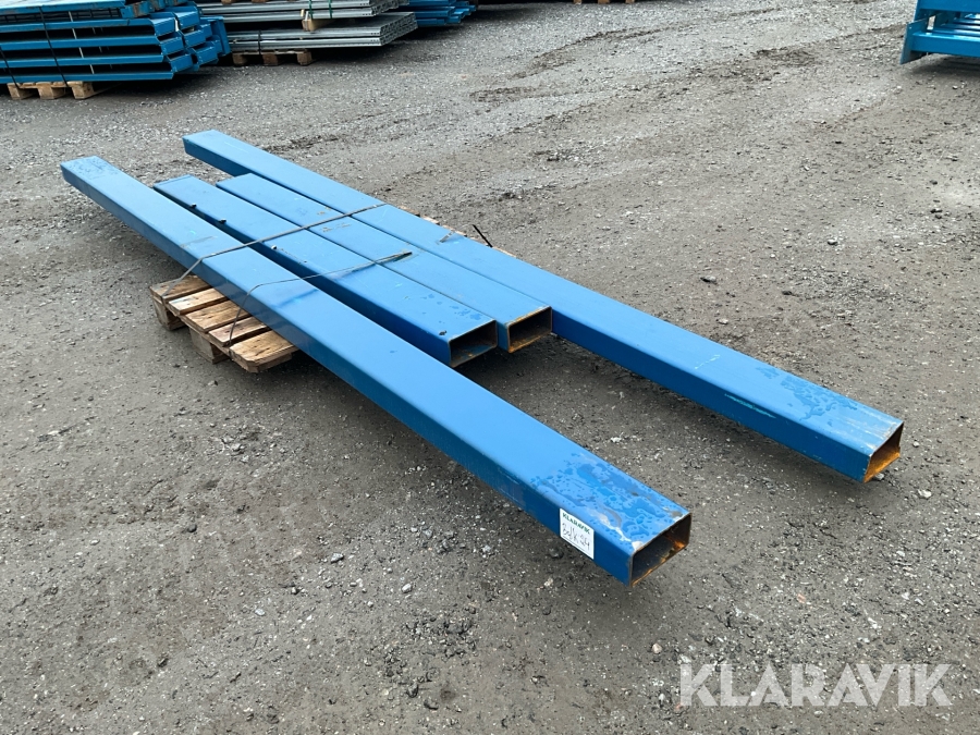 Stålrör rektangulär profiler 4st 200x100 5mm
