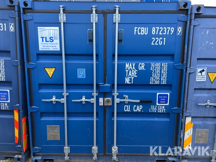 Container isolerad 20 fot