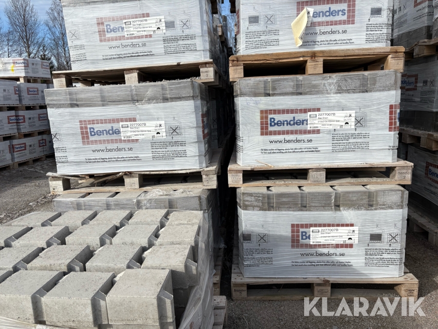 Marksten Benders Bas drain grå 20st pallar