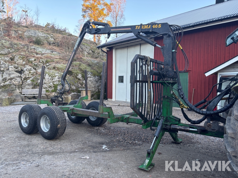 Skogsvagn Farma FMW 11-7.5 / 46S kran + vinsch