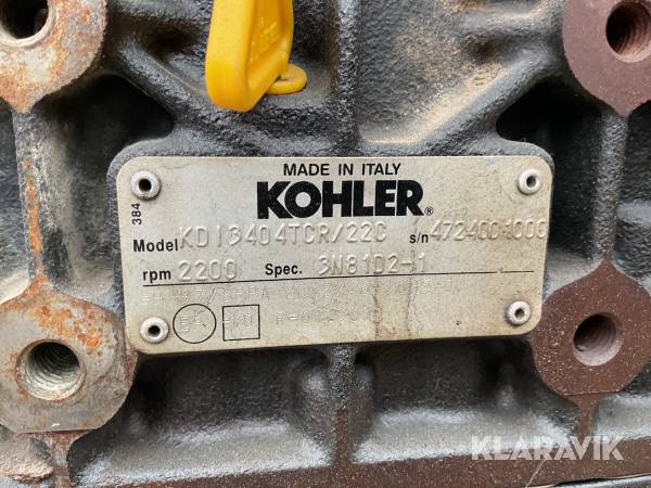 Komplett defekt motor (stum) Kohler KDI3404