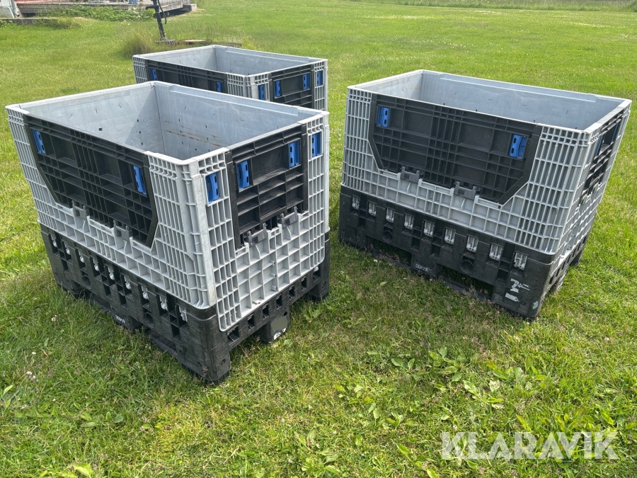 Fällbar plastbox MoveTech Magnum 593L 3 st