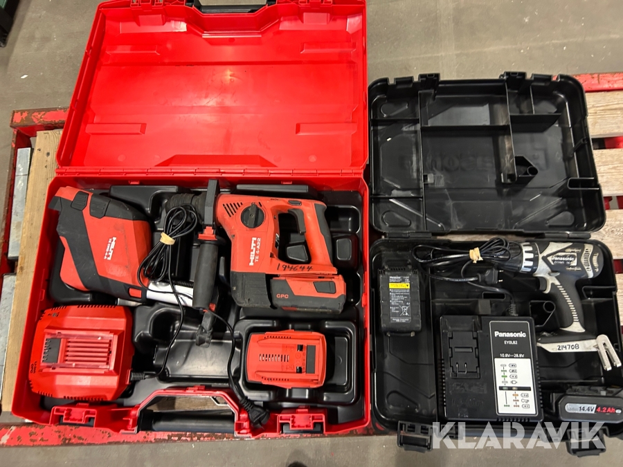 Borrhammare, Borrskruvdragare Hilti / Panasonic TE 4A22 DRS / EY 7441LS2S
