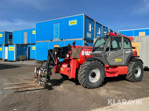 Teleskoplastare Manitou MT 1840 A med redskap