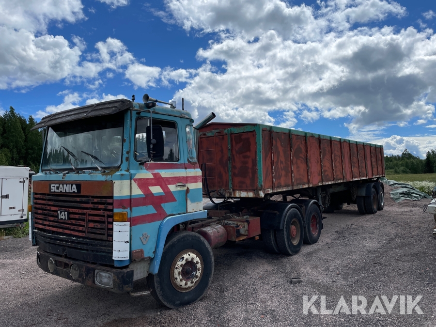 A-Traktor Scania 141 med tipptrailer