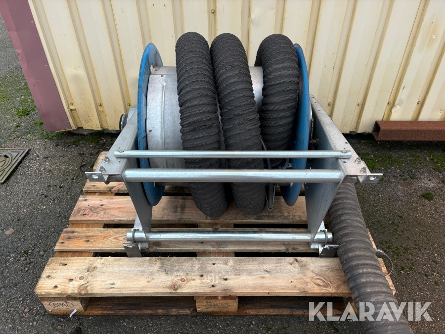 Slangupprullare för avgasutsugsslang