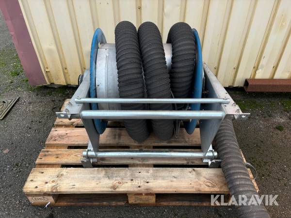 Slangupprullare för avgasutsugsslang