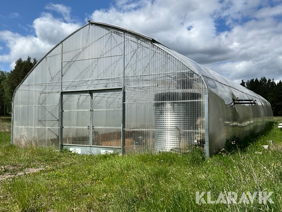 Växthus EUP Tunnelart PV 9,6x30m
