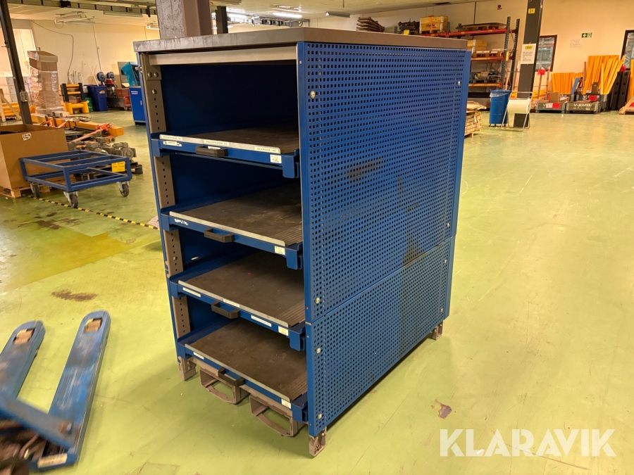 Verktygsskåp med utdragsenheter